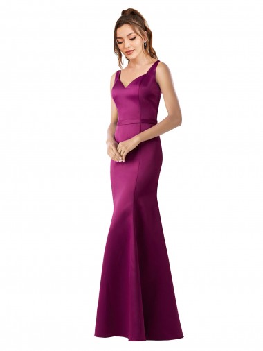 Inexpensive Fitted Sexy Open Back Satin Prom Dress with Floral Details