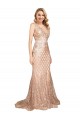 Sleek Long Mermaid Sparkling Sequin Prom Dress