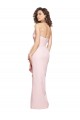 Strapless Long Full Length Ruffles Low Back Crepe Prom Dress