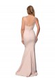 Full Length Sweetheart Crepe Prom Dress with Tulle Overlay