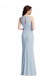 Halter Maxi Prom Dress with Cascade Ruffle Slit