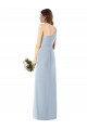 One Shoulder Crepe Trumpet Prom Dress with Front Slit